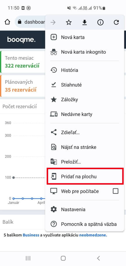 android - pridať na plochu