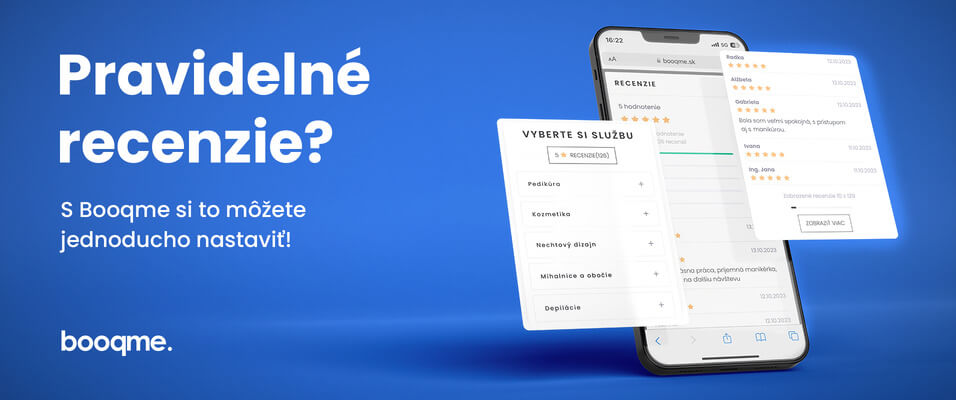 Pravidelné recenzie? S rezervačným systémom Booqme si to môžete jednoducho nastaviť!