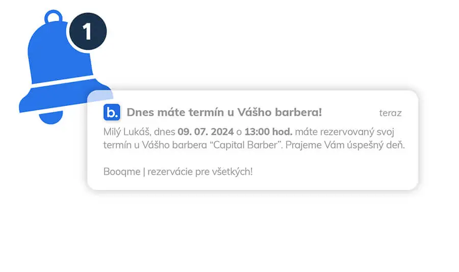 Připomenutí termínu rezervace